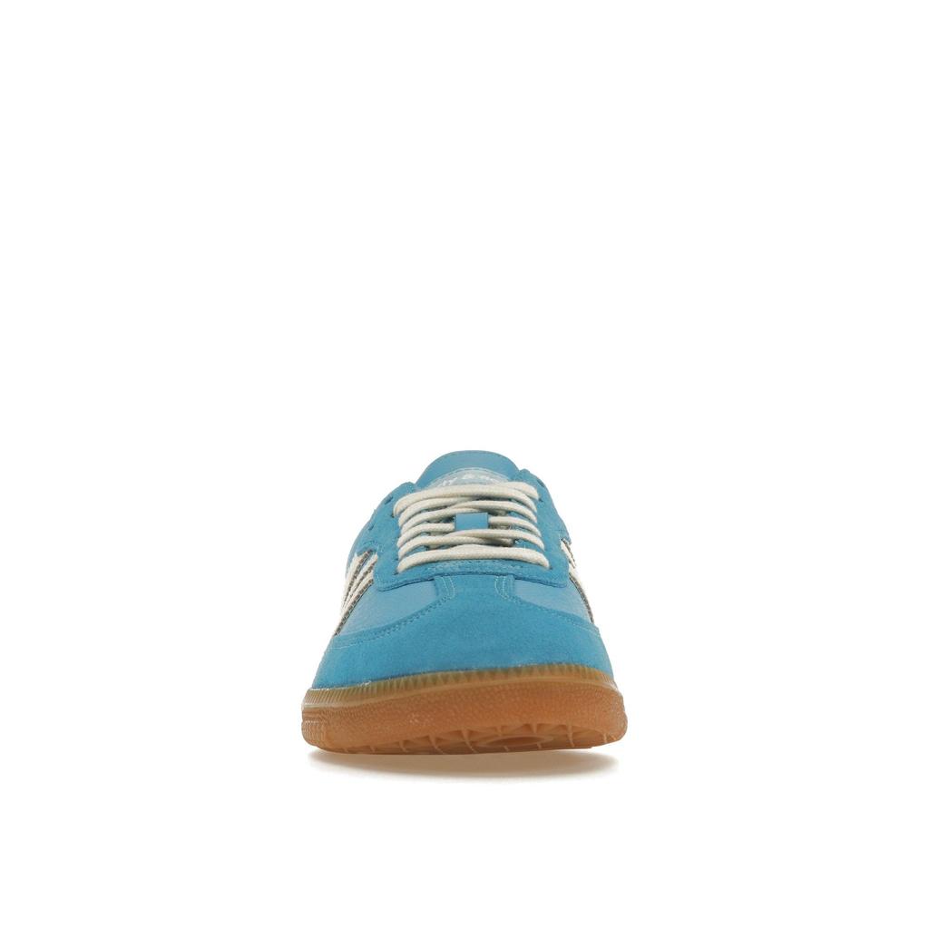 Спортивные и Роскошные x adidas Samba OG Blue Rush Унисекс Кроссовки Кремово-Белые с Резиновой Подошвой IE6975