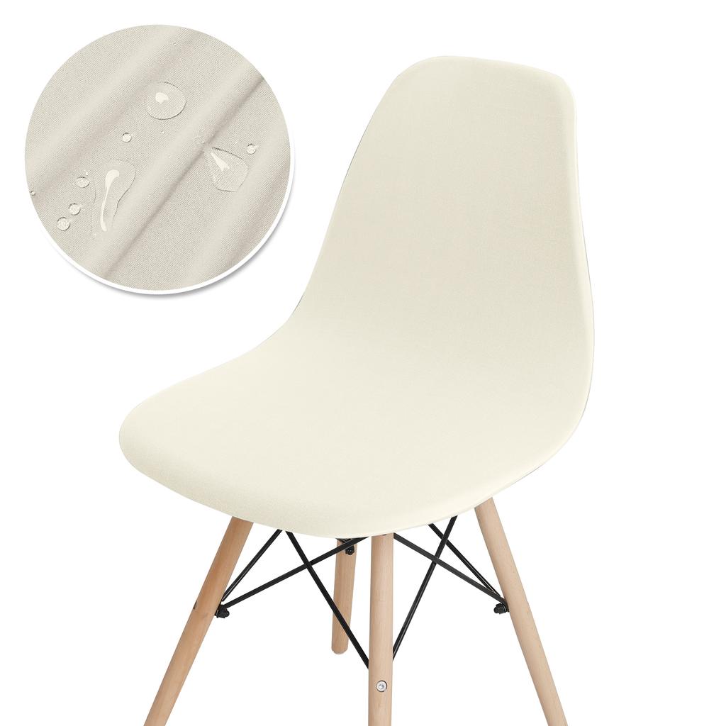 Водонепроницаемый чехол на стул, эластичный чехол на стул с короткой спинкой, эластичный однотонный чехол на сиденье для отеля, дома, гостиной, 1 шт.