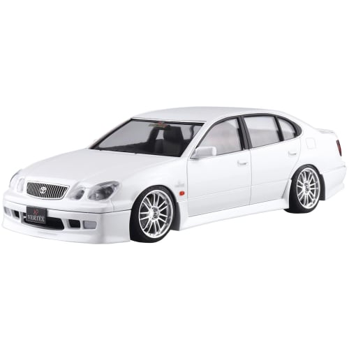Aoshima Bunka Kyozai 1/24 Scale The Tuned Car Series No. 75 Toyota Vertex JZS161 Aristo 2000 Plastic Model Kit, Molded in Color