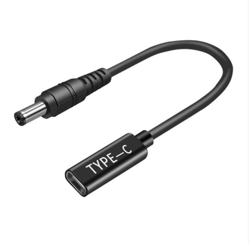 Адаптеры USB C на DC5521 10 шт. Вилки питания 60 Вт Высокая мощность Быстрая зарядка Провод Совместим для ноутбуков Маршрутизаторов Камер