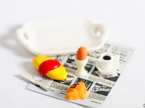 1/12 Doll House Food Kitchen Accessories Delicious Breakfast Bread Pizza Drinks Set for Kids Play Toys