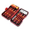 13PCS Insulated Screwdriver Household Circuit Insulated Isolation Current Electrician Cross Interchangeable Head Screwdriver Kit
