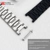 Для часов серии Cartier PASHA мужской ремешок 22 мм вырез 14 нержавеющая сталь Серебристый металл Браслет Складная застежка Бесплатный винт