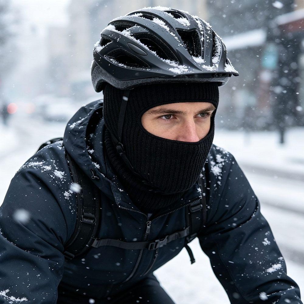Warm Winter Balaclava Hat Windproof Full Face Beanie Cap Fashion Knitted Ski Mask Outdoor Sports