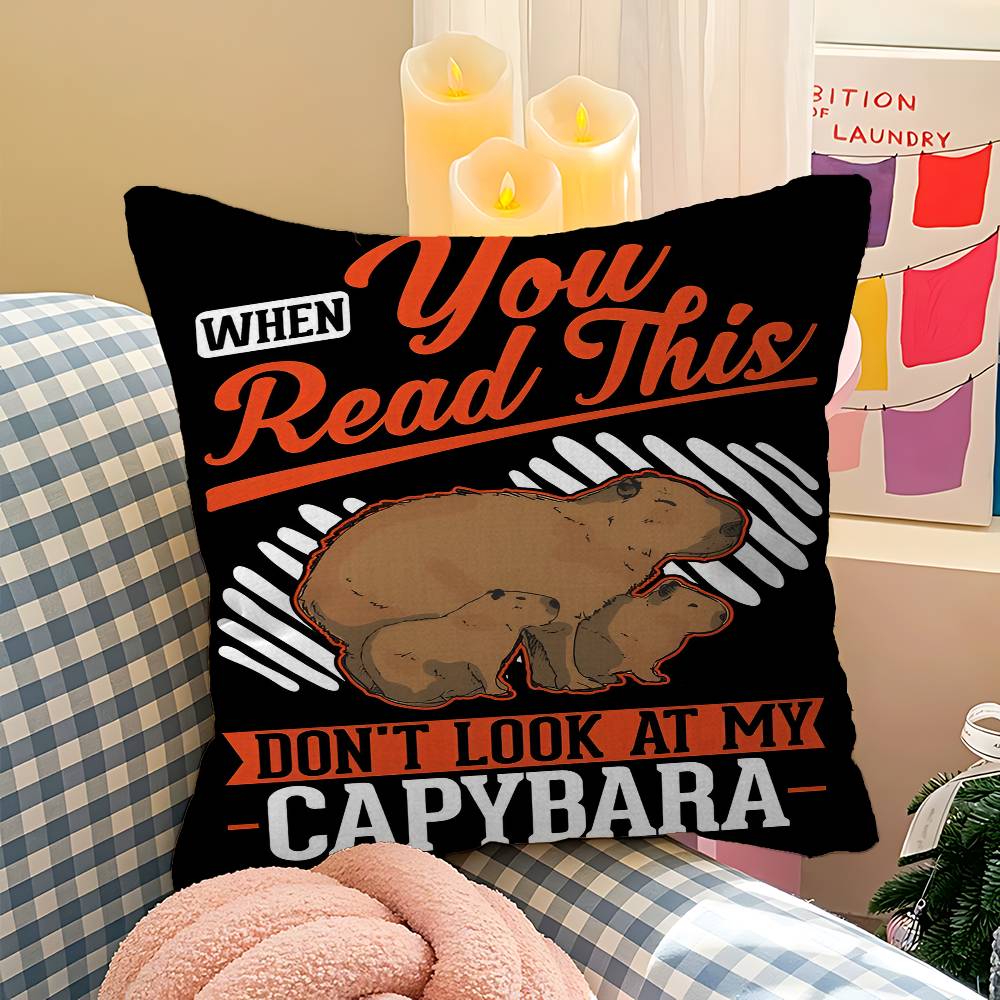 Capybara Animals Pillow Cover For Bedroom Room And Living Room Sofa Decorative Cushion Cover