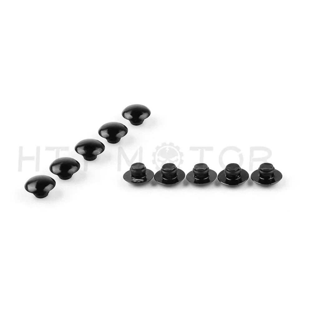 Motorcycle Parts BLUE/RED/CHROME 10 PCS Universal Hex Socket Bolt Screw Nut Head Cover Cap For M8 8MM