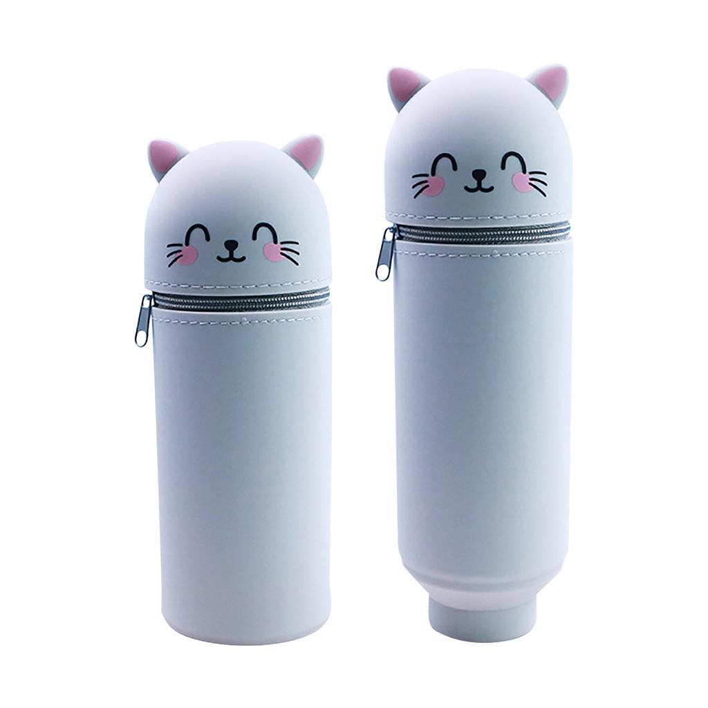 Silicone Pencil Bag Creative Retractable Stationery Pen Holder Student Pen Holder