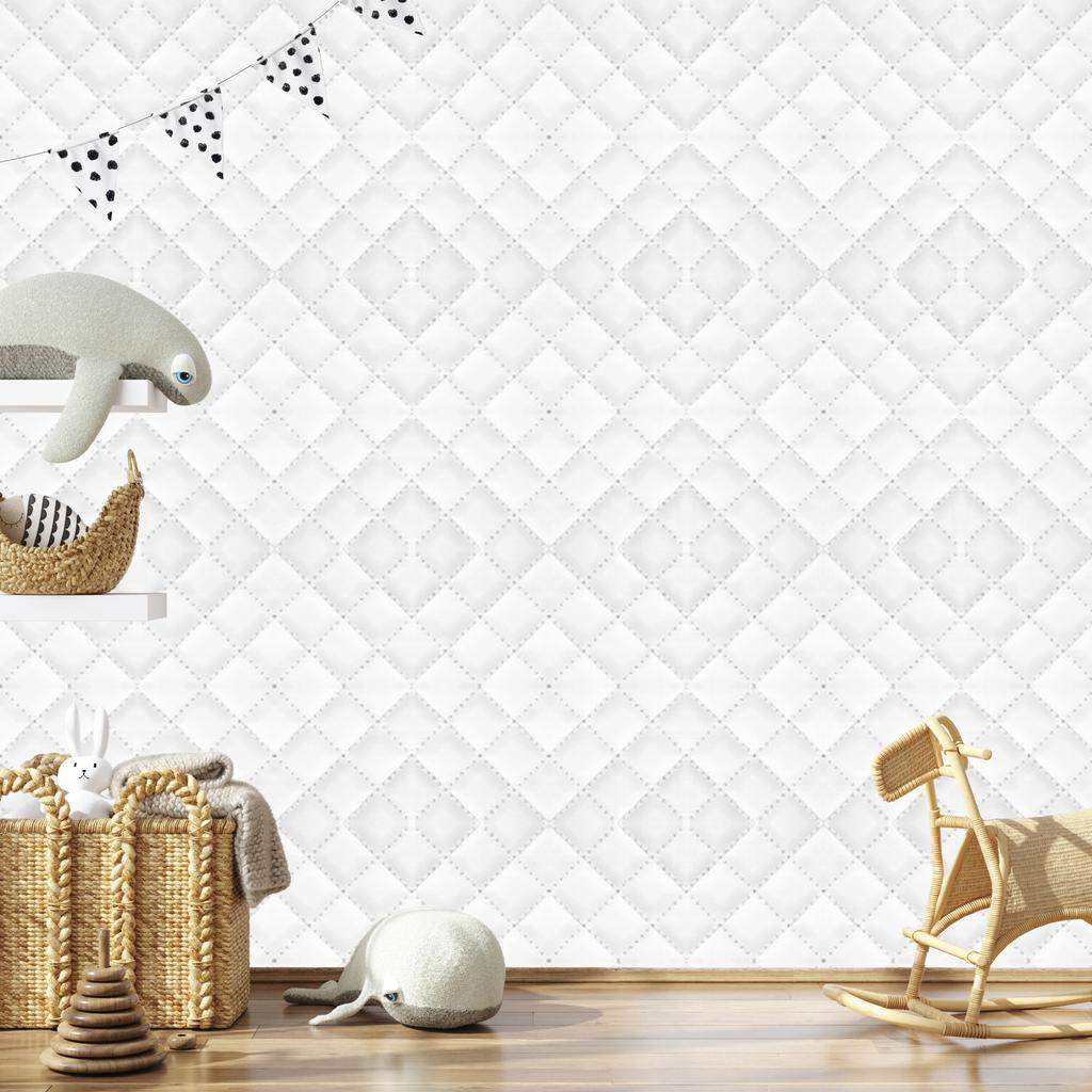 Quilted pattern wallpaper for living room and bedroom 50x1000