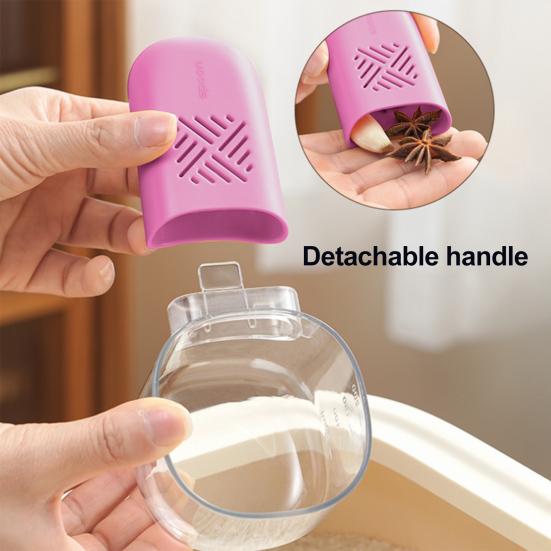 Мерная ложка с контейнером для хранения и съемной ручкой, четкая шкала, универсальная ложка для зерна, ложка для бобов, чая, сахара, инструменты бариста