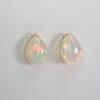 [New] K18 Pear Shape Opal Earrings [i11-7]