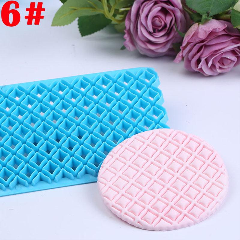 Декор торта, глазурь, цветок, форма для торта, синяя форма для печати, форма для печати, формочка для печенья, помадка для торта, 16 стилей, текстура, тиснение, квилтинг, уникальная