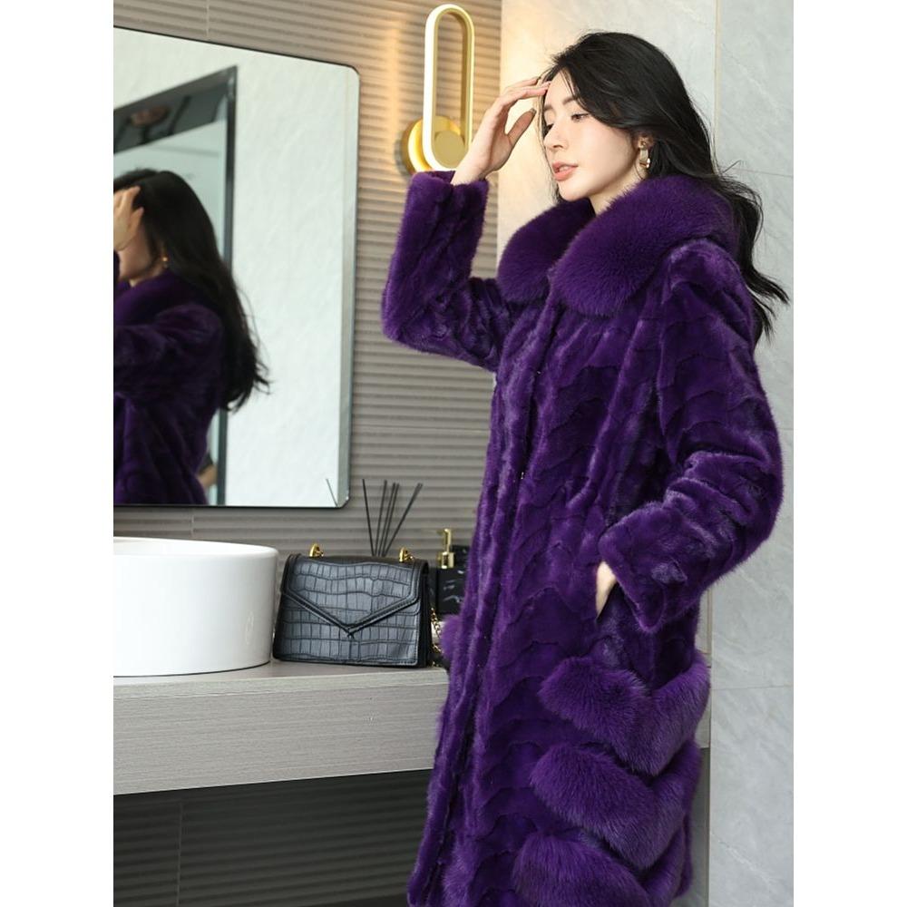 Женская шуба Стильная и высококлассная норковая шуба для женщин Настоящая норковая шуба Подарок маме и жене