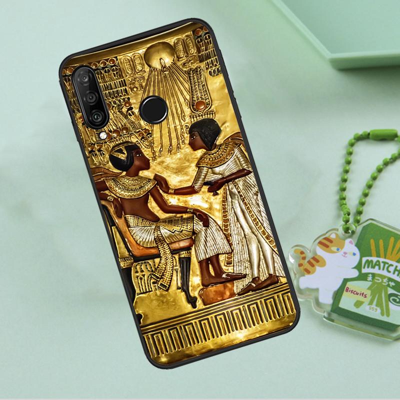 Мурал с фараоном Египта Для Huawei Nova 12s 12i 11i 7i 8i 9 10 SE Y91 Y90 Y60 Y70 Y72 Y61 P60 Pro P30 P40 Lite Чехол