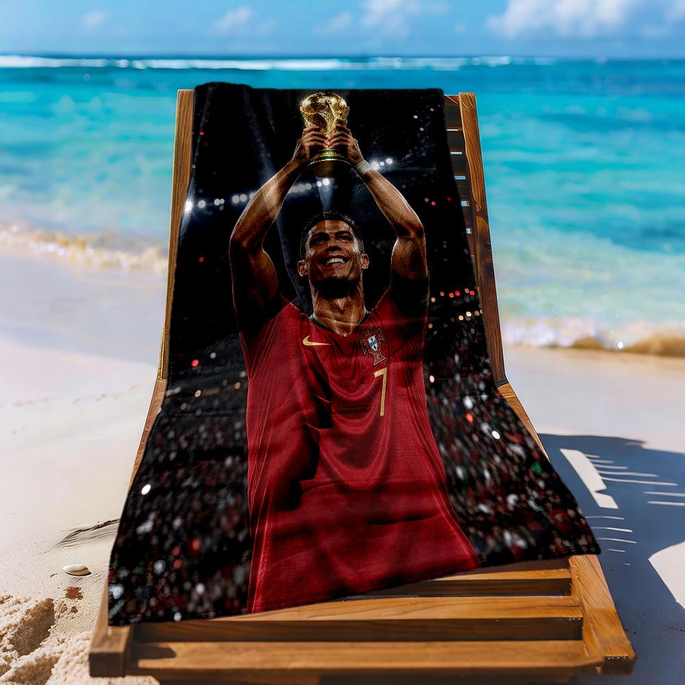 Cristiano Ronaldo Beach Towel Quickdry Soft Microfiber Comfortable Lightweight