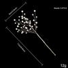 Transparent Bead Crystal Tree Branches Glitter Finish Water Drop Design Glitter Tree Branches Lifelike Style Pentagram Shape