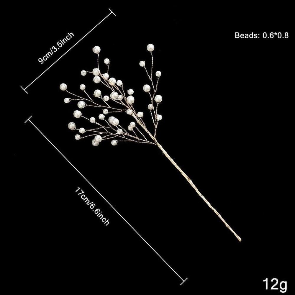 Transparent Bead Crystal Tree Branches Glitter Finish Water Drop Design Glitter Tree Branches Lifelike Style Pentagram Shape