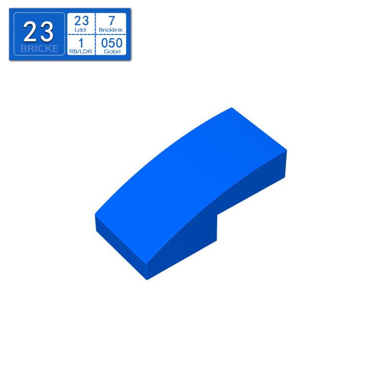 BRICKE Zhuan Ke 2x1 Curved Slope | Compatible with Lego | 11477 | MOC Loose Parts | Educational DIY Building Blocks Toy
