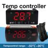 2025 Цифровой сенсорный экран/Двойной датчик 16А/30А Термостат Контроллер температуры Терморегулятор Охлаждение Разморозка Сигнализация