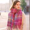 Deqing Siyue Autumn and Winter Imitation Cashmere Plaid Warm Couple Versatile Christmas Student Niche Ladies Scarf