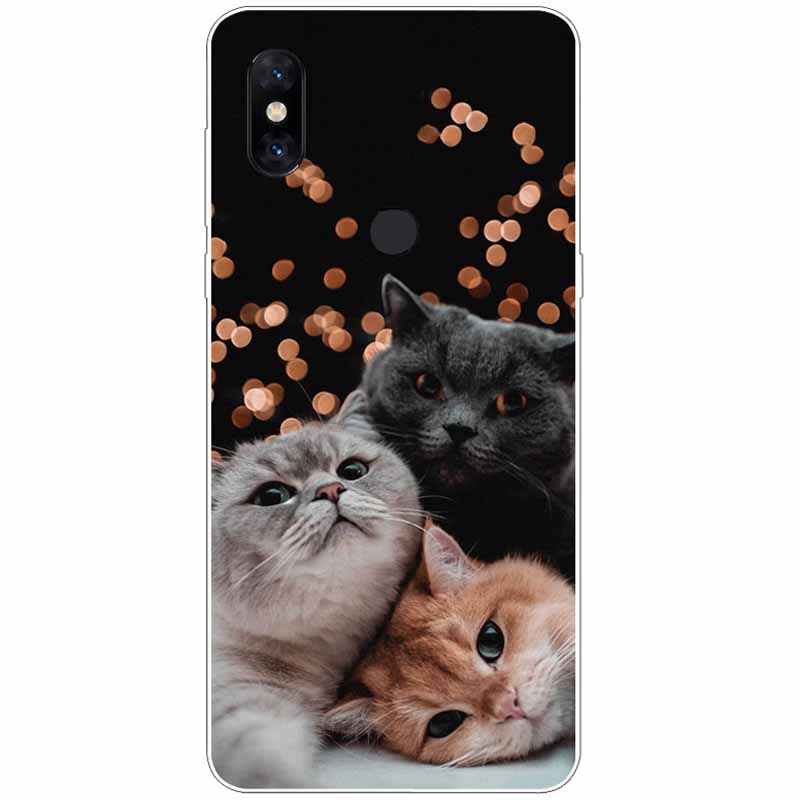 Soft Cover For Xiaomi Mi Mix 3 Case Max3 TPU Silicone Print Clear Bumper for Xiaomi Mi Mix 2S Mix2S Max 2 3 Covers Coque Funda