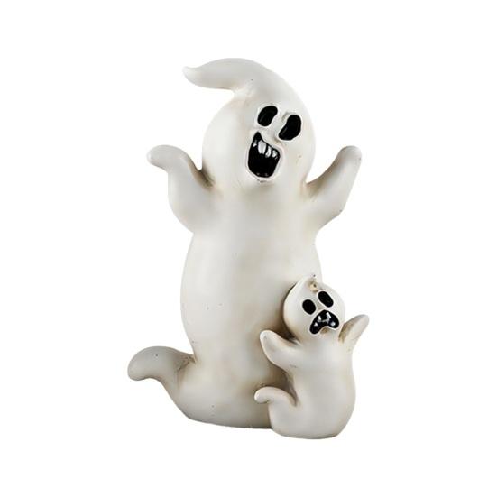 Halloween Ornaments Resin Black Cat Pumpkin Witch Ghost Miniature Figurines Indoor Outdoor Decorations for Home Patio Garden