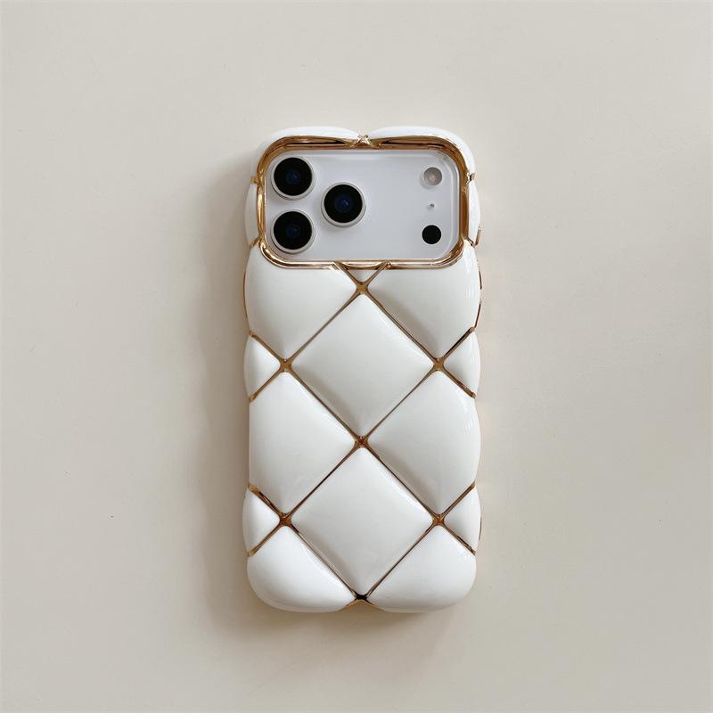 Гальванизированный 3D Алмазный Ударопрочный Чехол для iPhone 11/12/13/14/15/16/17 ProMax
