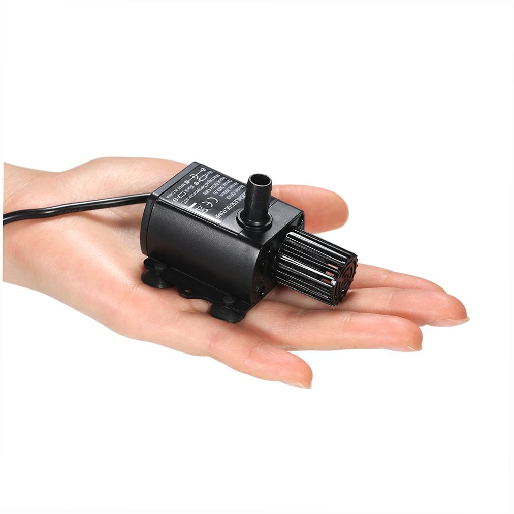 Decdeal Ультра-тихий бесщеточный водяной насос Mini USB DC5V, 4,8 Вт, 300 л/ч, подъем 300 см, водонепроницаемый