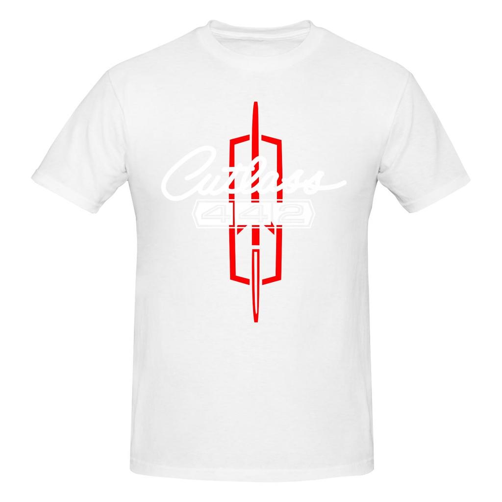 Cutlass 442 Oldsmobile Ultraminimalist Tshirt Light Sports Simple Prints Basic Tee