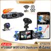4*1080P GPS Car DVR 4 Camera Video Recorder WIFI 360 Dash Cam Front Left Right Rear View Camera 24H Hardware Kit Car Assecories