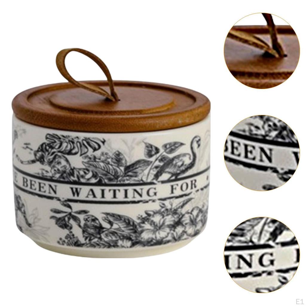 Керамическая банка декоративная канистра и ручка для хранения чая и еды для свободной столешницы