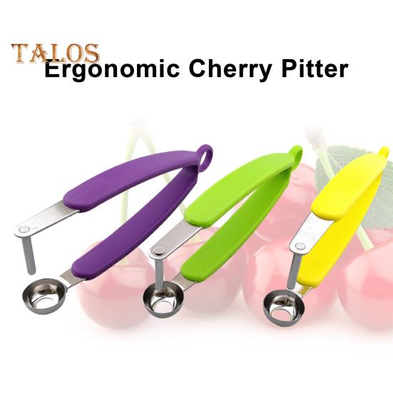 Cherry Corer Cherry Pitter Tool Stainless Steel Olive Pitter Heavy-Duty Fruit Pit Remover Multi-Purpose Kitchen Accessory