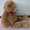 [USED] Teddy bear with tag, large brown stuffed bear, large bear