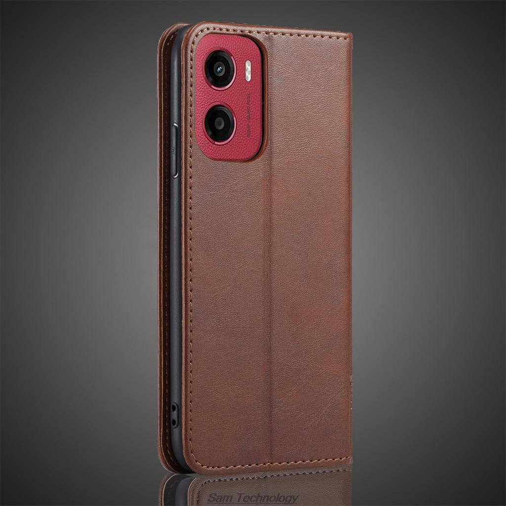 Кожаный чехол с магнитной застежкой для Motorola Moto G05 / Moto E15 Кобура Чехол-книжка Чехол-кошелек Сумки для телефона Capa Fundas Coque