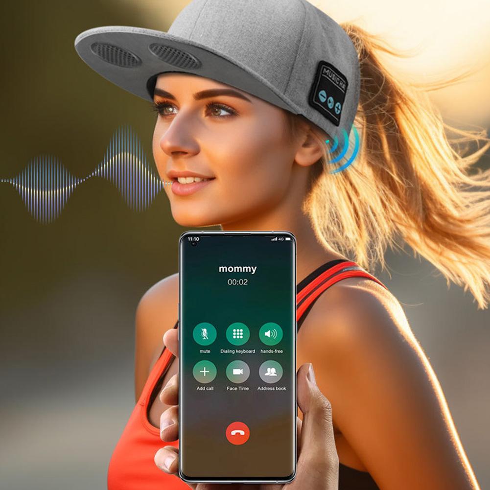 Уличная кепка с Bluetooth-динамиком, регулируемая Bluetooth-кепка, беспроводной умный громкоговоритель, кепка для спорта на открытом воздухе, бейсболка с микрофоном
