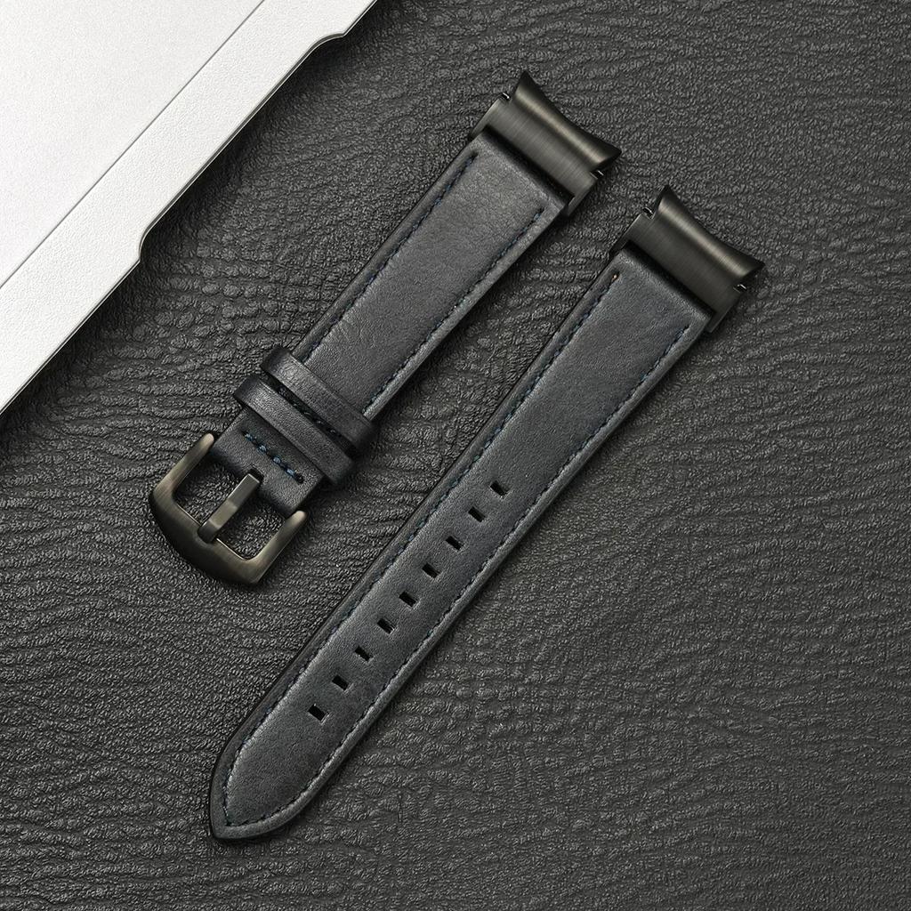 Кожаный ремешок без зазора для Samsung Galaxy Watch 7 6 5 4 40мм 44мм 6Classic 43мм 47мм Браслет для Galaxy Watch 5Pro 45мм