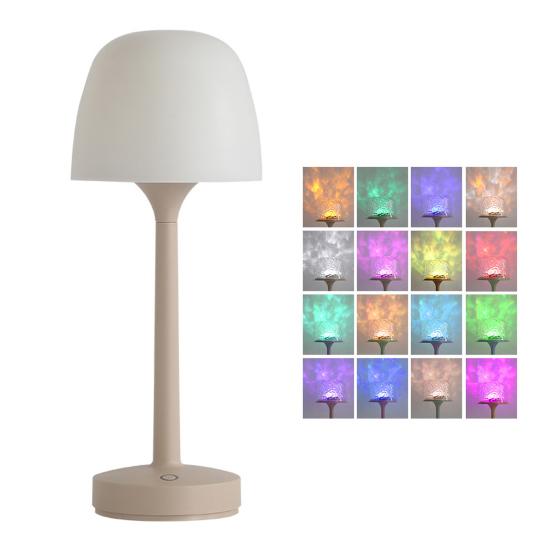 Ночник с проекцией волн воды, меняющий цвет, лампа для ванной комнаты с сенсорным управлением, брызгозащищенная, водонепроницаемая проекционная лампа для душа, спа