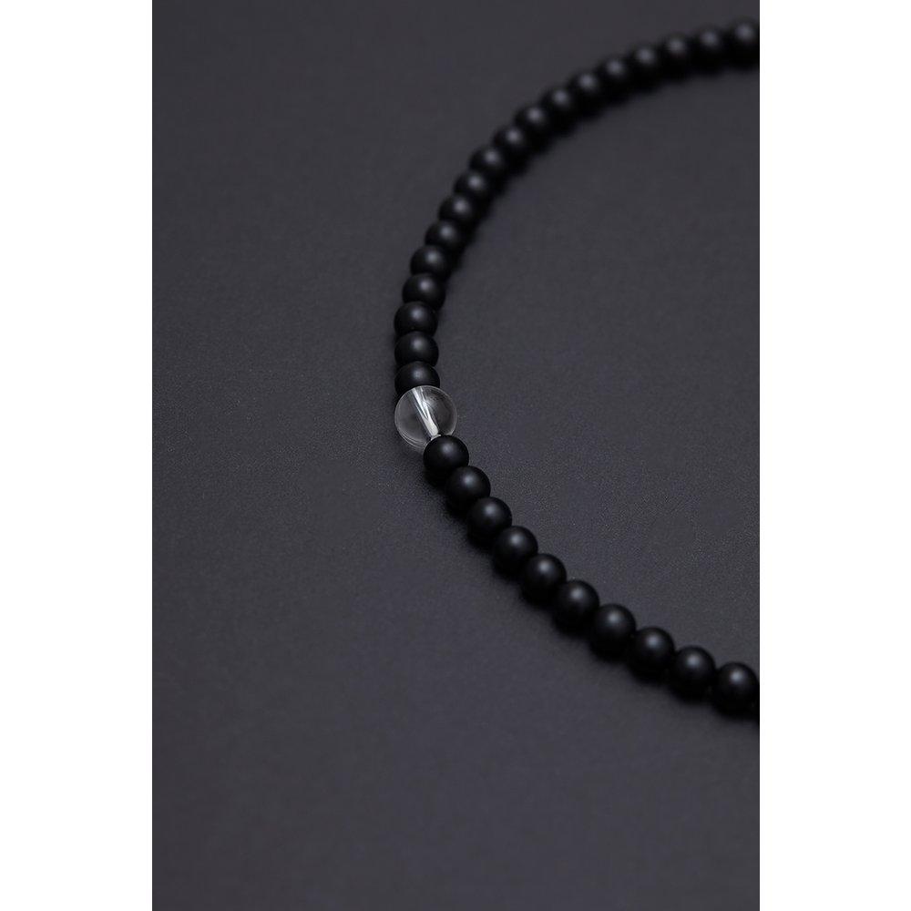 [Hazina] 6mm Onyx Necklace
