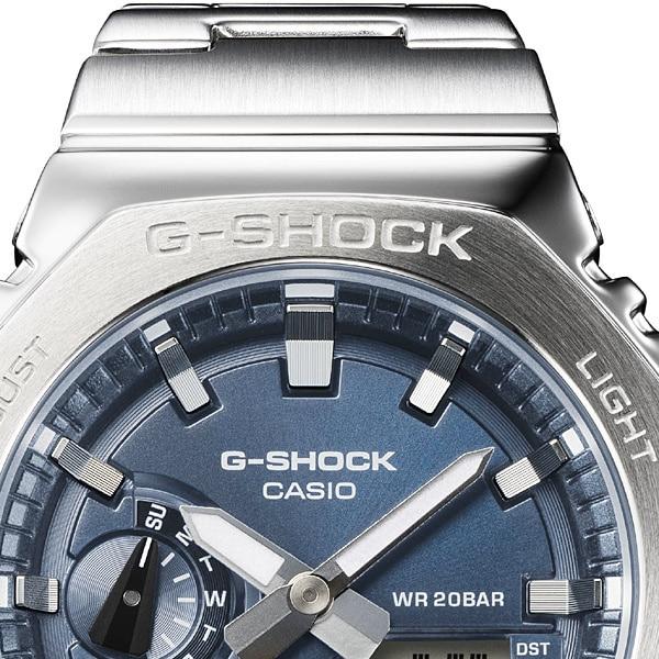 Casio Мужские часы G-SHOCK GM-2110D-2BJF [G-SHOCK цифровая аналоговая комбинированная модель] круглые серебристые
