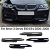 Передний бампер автомобиля, сплиттер губы, спойлер для BMW 3 серии E90 E91 M-Tech 4 двери 320i 330i 2005-2008, накладка бокового сплиттера бампера