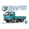 Aoshima Snap Kit No. 23-TE Hino Dutro Flatbed Truck (Turquoise) 1/32 Scale Plastic Model Kit 24.5 x 6.5 x 17.5 cm
