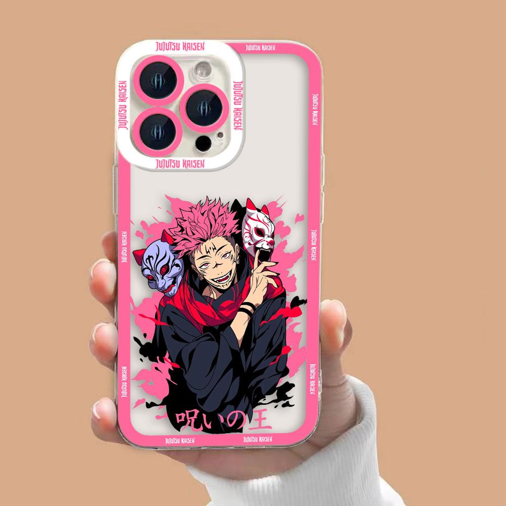 Сукуна Годжо J-Jujutsu Kaisen Прозрачный чехол для телефона для Samsung Galaxy S26 S25 S24 S23 S22 S21 S20 FE PLUS ULTRA EDGE ТПУ Чехол-оболочка