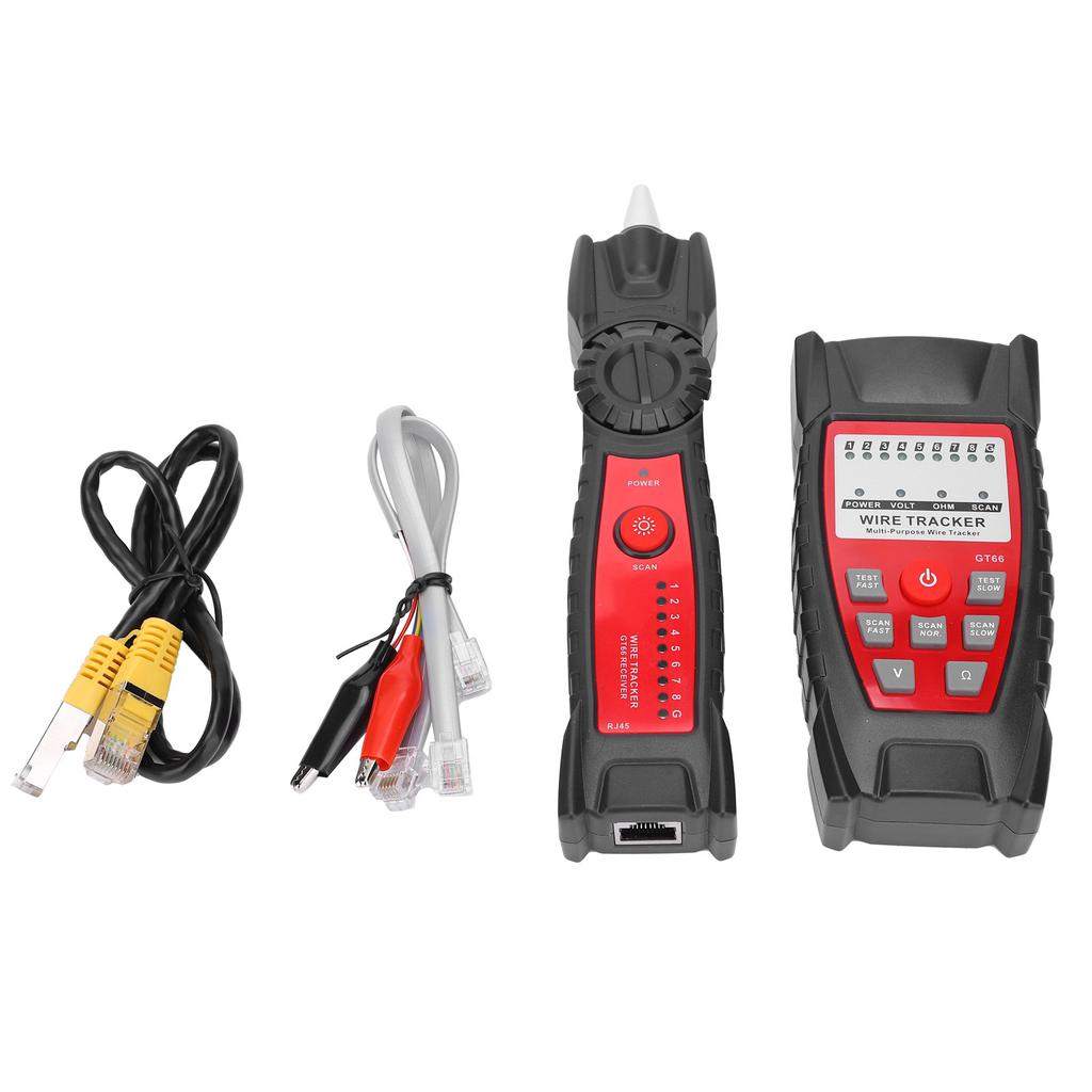 GT66 RJ11RJ45 Многофункциональный кабельный тестер Линейный искатель Сетевой кабельный детектор Оборудование для обнаружения