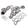 AP03 Shorty Manifold Header for Ford F150 F250 1997 1998 1999 2000 2001 2002 2003 5.4L V8 Engines Chrome Polished