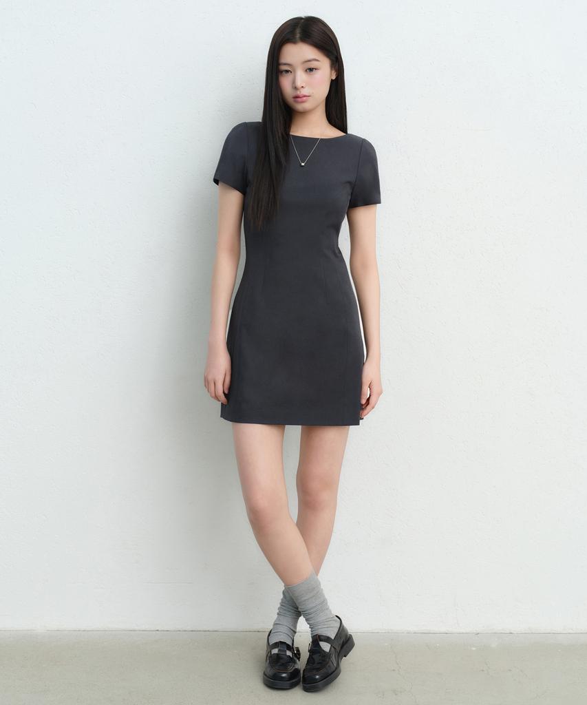 Musinsa Standard Woman Women'S Formal Mini Dress [Gray]