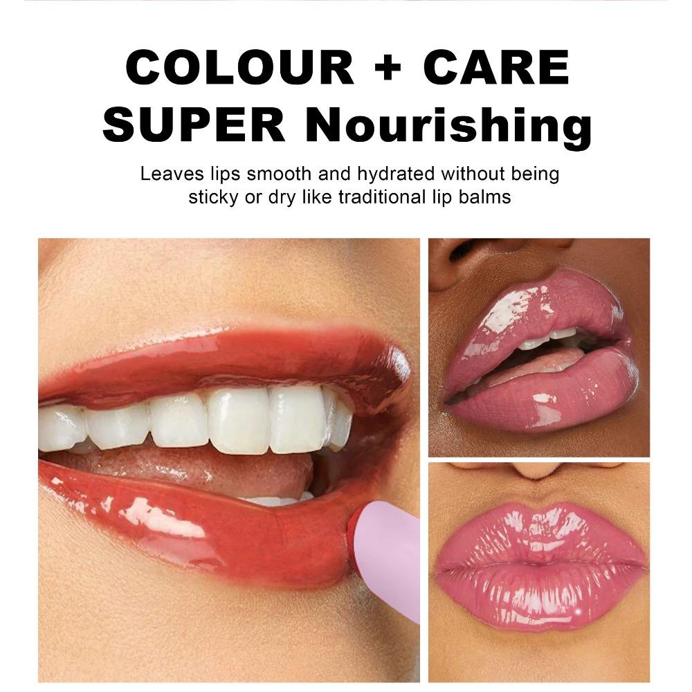HANDAIYAN Moisturizing Solid Lip Gloss Water Light Mirror Lip Gloss Red Moisturizing Lipstick