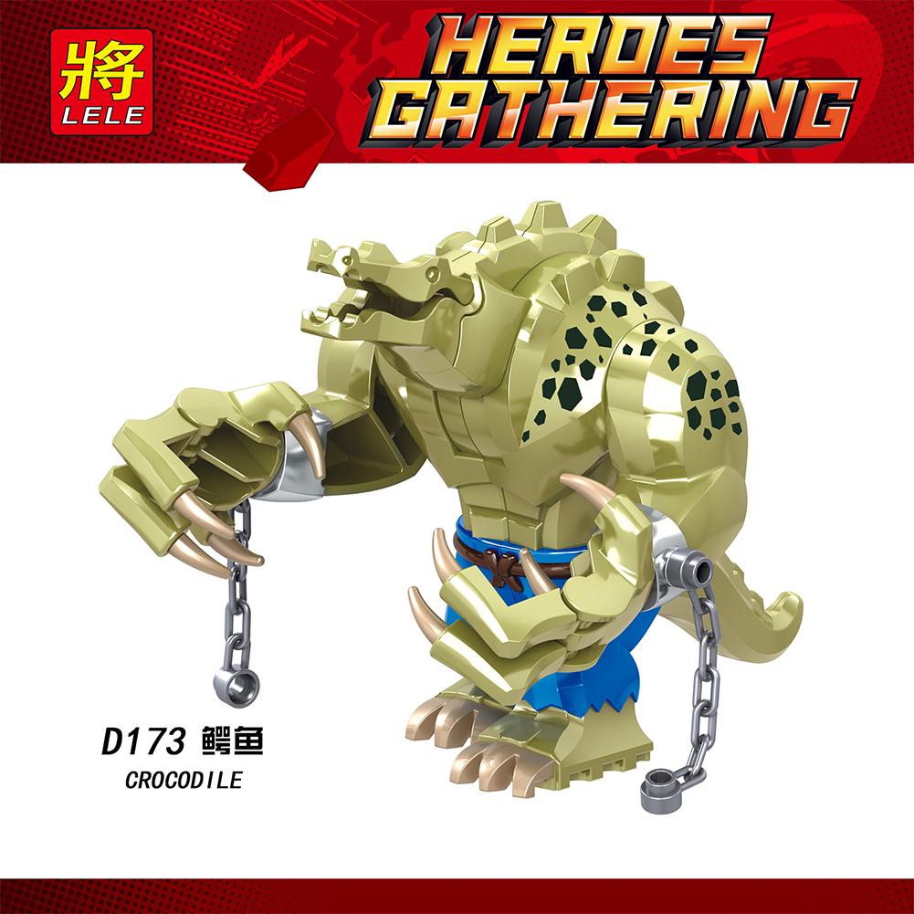 Строительные блоки игрушки серии супергероев убийца крокодил пластиковые собранные строительные блоки игрушки