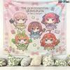 The Quintessential Quintuplets Wall Tapestry Aesthetic Wall Hanging Printed Fabric Blanket Decorative Tapestries for Bedroom Living Room Home Decor