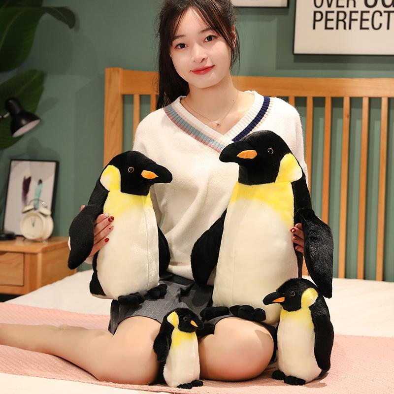 1pc 17-45cm Cute Fluffy Plush Toy Cute Penguin Plush Toy Real Life Animal Doll Home Decoration Children Kids Birthday Gifts