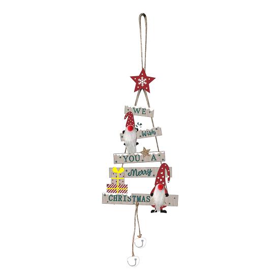 Подвеска Yousheng Christmas, прочная, многоразовая, деревянная, подвесная, для рождественской елки, для праздничного украшения дома
