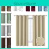 Curtains Insulated Blackout Curtain Bedroom Living Room Solid Color Curtain
